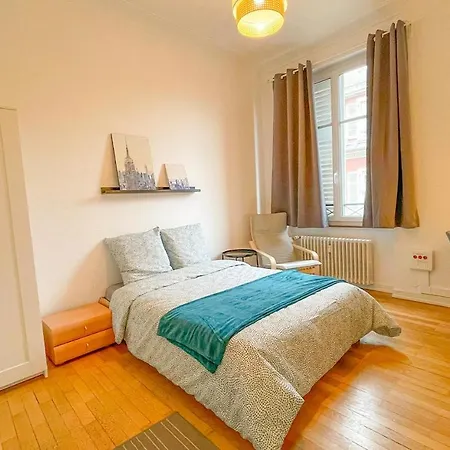 Privees -private Room- Dans Un Spacieux - 100m2 Centre Proche Gare * Mulhouse