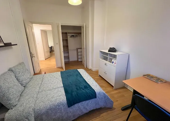 Privees -private Room- Dans Un Spacieux - 100m2 Centre Proche Gare * Mulhouse